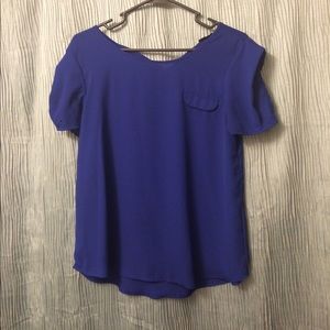 Royal blue blouse
